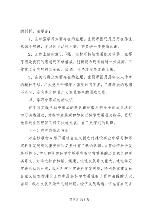 村党支部分析检查报告范文.docx