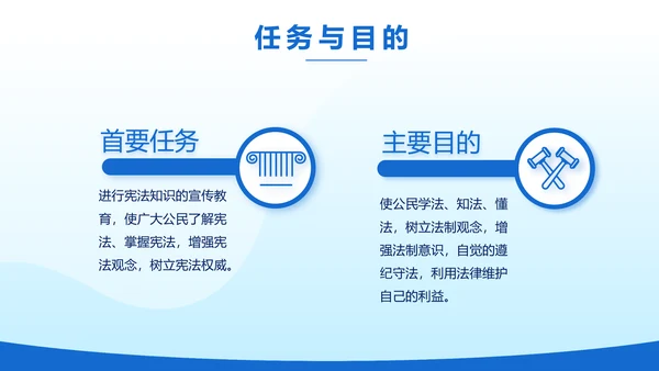 蓝色大气法律律法讲座宣传动态PPT
