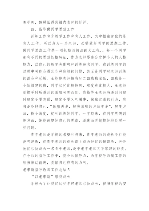 老带新指导教师工作总结.docx