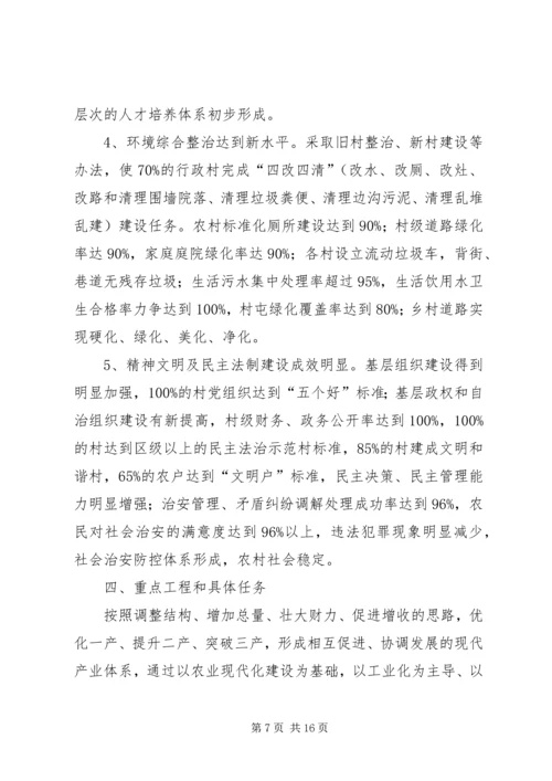 社会主义新农村建设十一五规划.docx