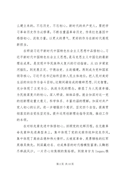 学习守初心担使命找差距抓落实心得体会三篇.docx