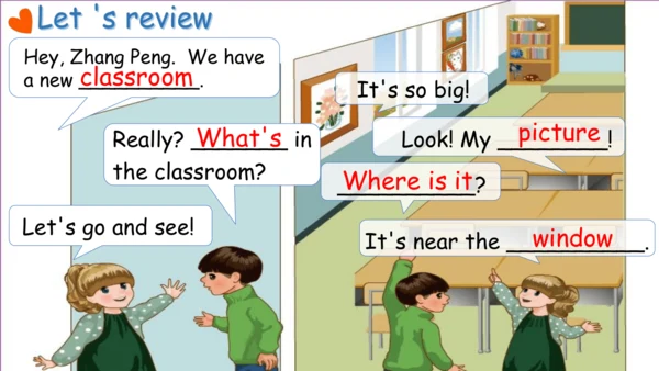 Unit 1 My classroom-Part A Let's talk & learn 课件(共