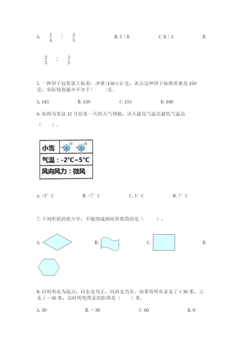 小学数学六年级下册竞赛试题【精练】.docx