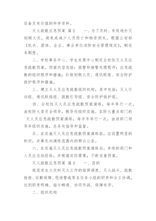 灭火疏散应急预案.docx