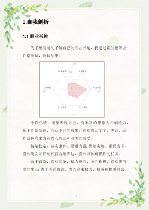 16页4000字音乐学专业职业生涯规划.docx