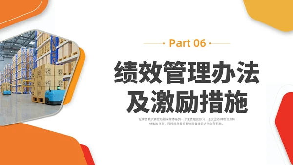 橙黄色水彩商务仓库管理企业培训PPT课件