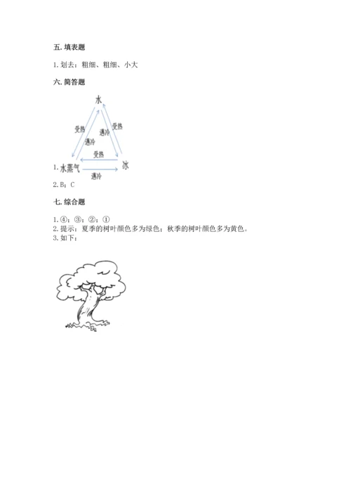 教科版科学一年级上册第一单元《植物》测试卷及完整答案【名师系列】.docx