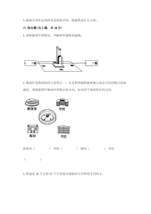 教科版二年级下册科学期末测试卷【综合卷】.docx