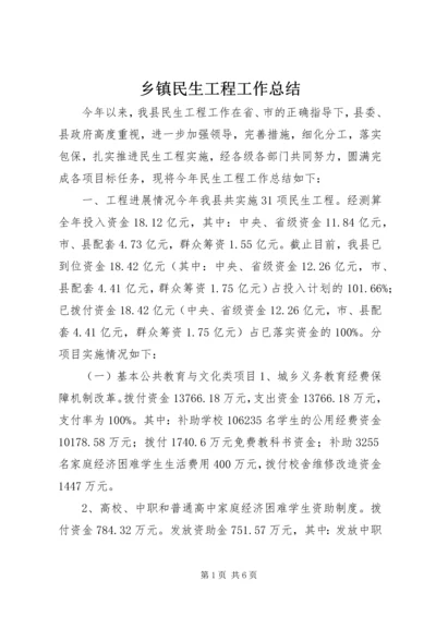 乡镇民生工程工作总结.docx