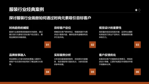 橙色商务风通用行业画册图集PPT模板