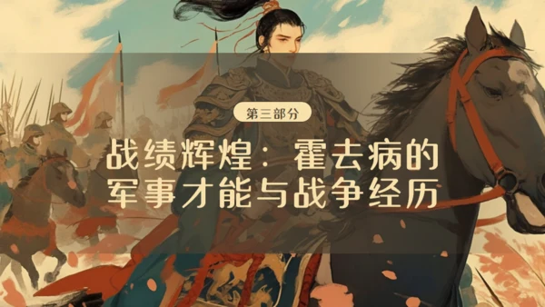 霍去病介绍通用PPT模板