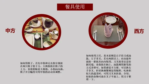 就餐餐桌餐饮礼仪文化教育PPT课件