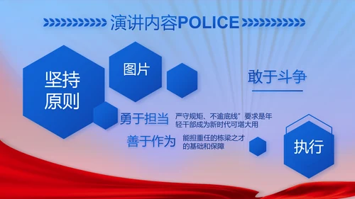 绿色大气公安年终工作总结计划PPT