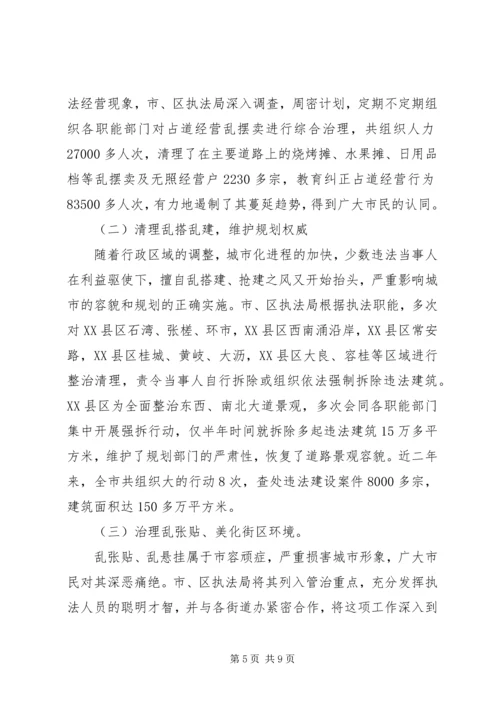 城管综合整治与行政执法情况汇报 (4).docx