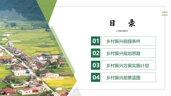 乡村振兴建设美丽新农村通用PPT模板