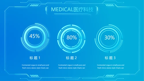 科技感胃智慧医疗工作总结汇报动态PPT模板