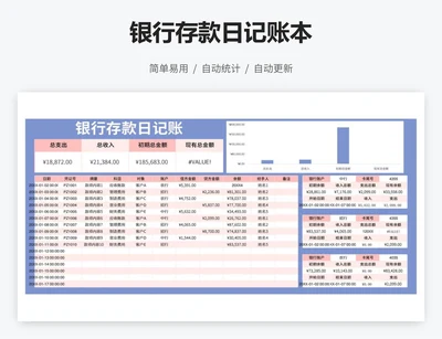 银行存款日记账本