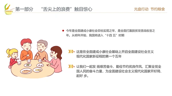向舌尖上的浪费说不光盘行动节约粮食PPT
