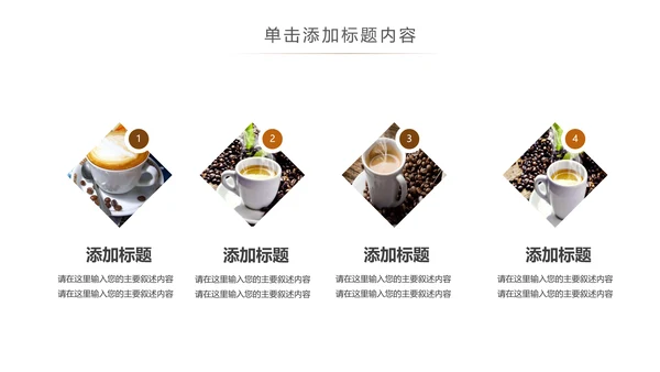 休闲下午茶美味咖啡厅介绍咖啡介绍咖啡豆PPT