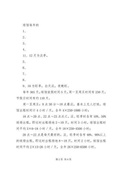 羽毛球馆可行性报告.docx