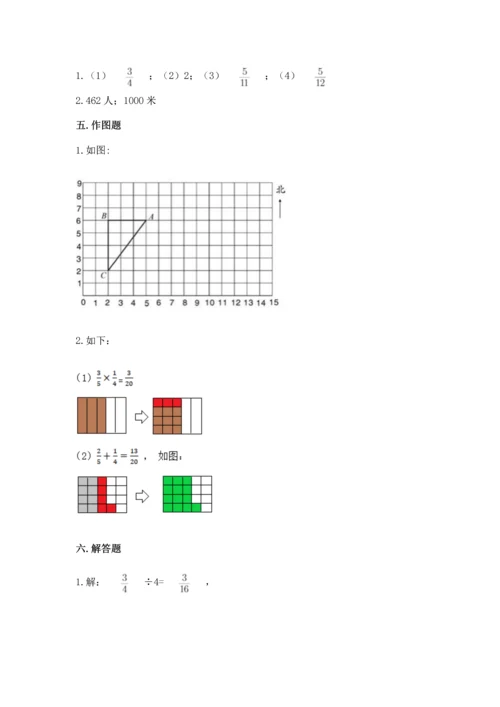 人教版六年级上册数学 期中测试卷精品（考点梳理）.docx