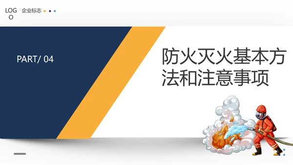 火警119商场超市消防安全知识培训PP模板