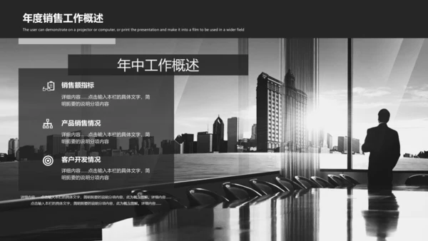 酷黑上半年年中总结PPT模板工作总结汇报
