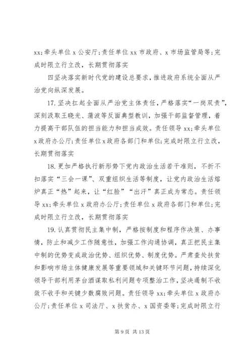 不忘初心牢记使命主题教育民主生活会整改落实方案.docx