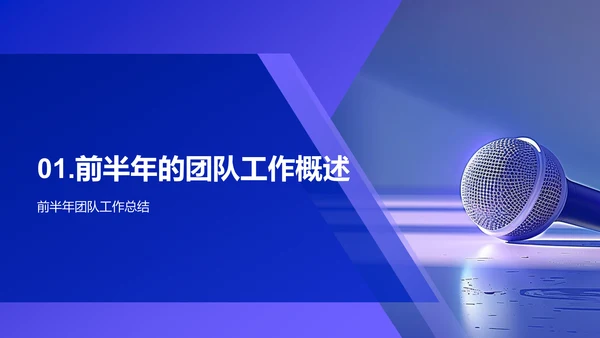团队工作半年总结PPT模板