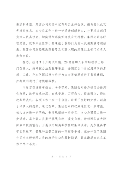 试用期谈话记录怎么写三篇.docx