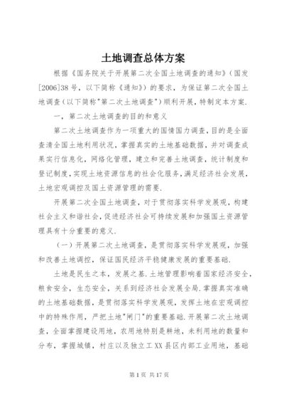 土地调查总体方案.docx