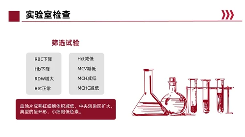红色简约风缺铁性贫血常规知识培训PPT模板护理