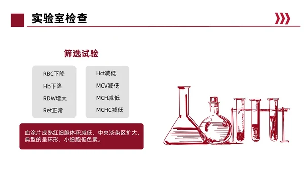 红色简约风缺铁性贫血常规知识培训PPT模板护理