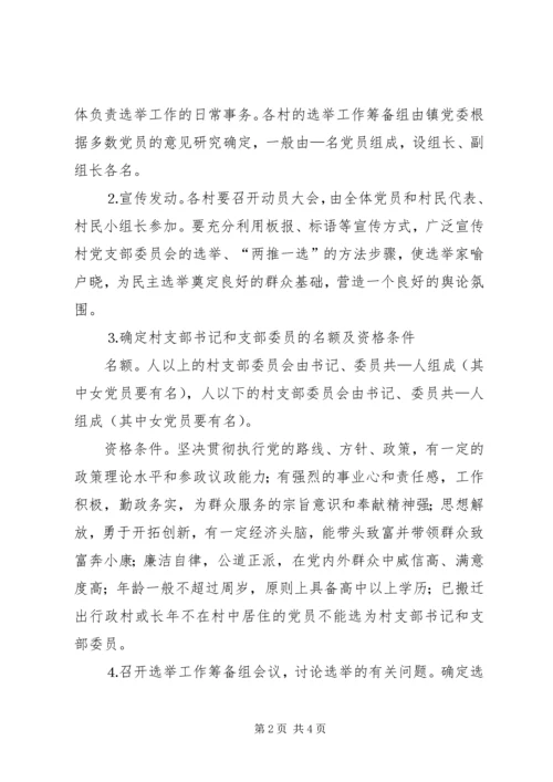 镇村党支部换届选举工作实施方案 (4).docx