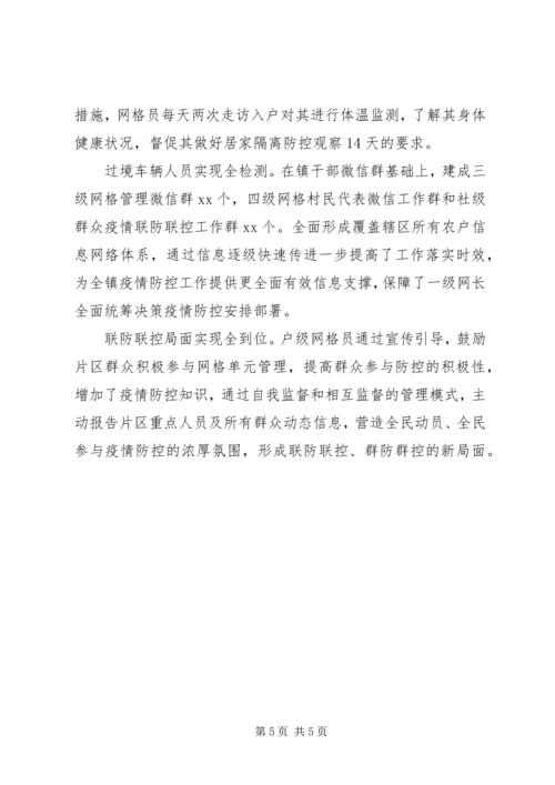 乡镇新冠肺炎疫情防控网格化管理工作汇报.docx