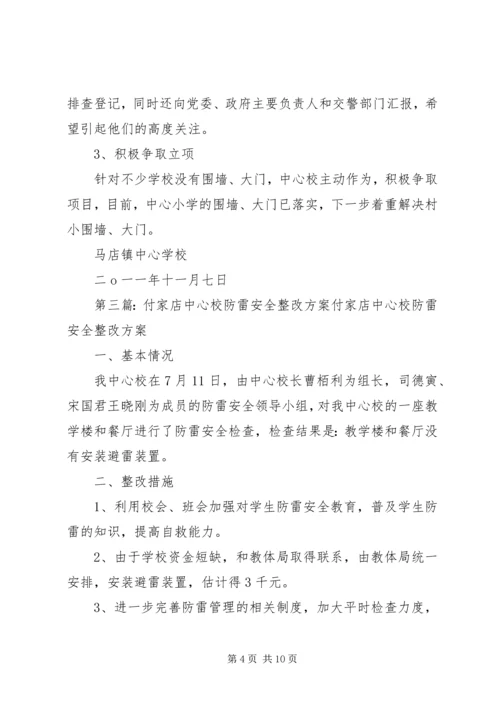 付家店中心校安全隐患排查及整改报告.docx