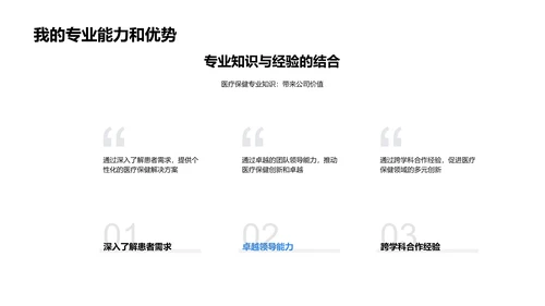 医疗领域述职报告PPT模板
