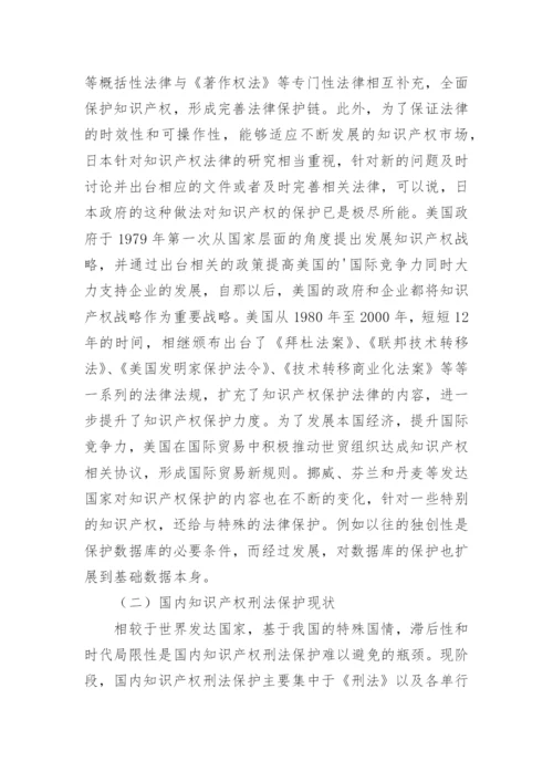 浅谈知识产权的刑法保护论文.docx