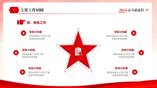 红色简约大气创意共青团委年终工作总结工作计划工作汇报PPT年终总结