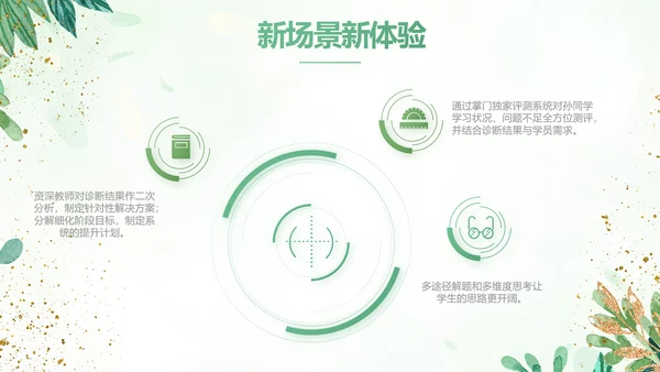 绿色小清新知识竞赛答题工作总结动态PPT模板