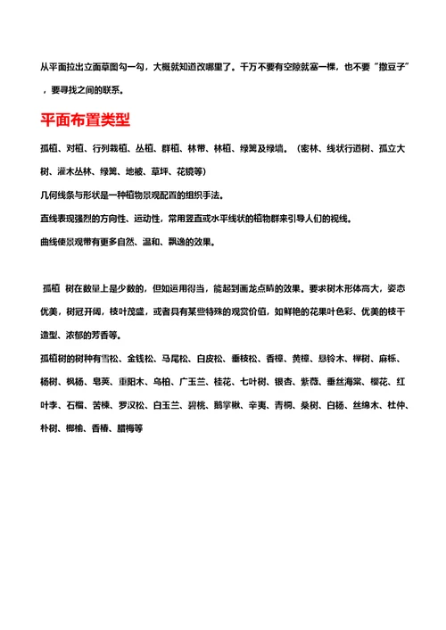 植物配置图解资料
