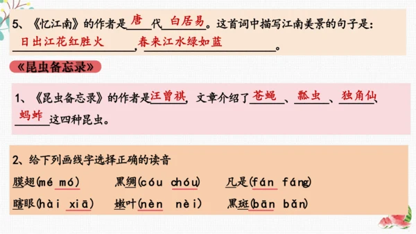 统编版语文三下期末复习 课件