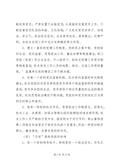 五好基层党组织意见.docx