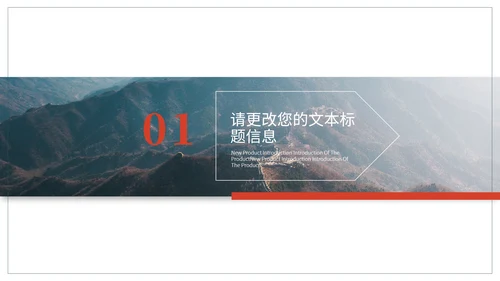 简约风线条党政宣传PPT模板