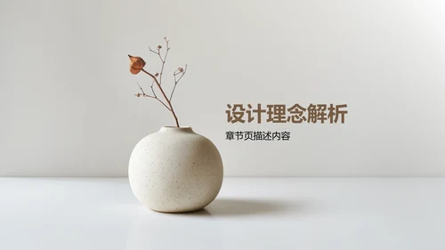 棕色简约风PPT模板