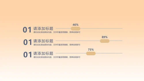 黄色扁平风总结汇报PPT模板