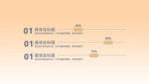 黄色扁平风总结汇报PPT模板