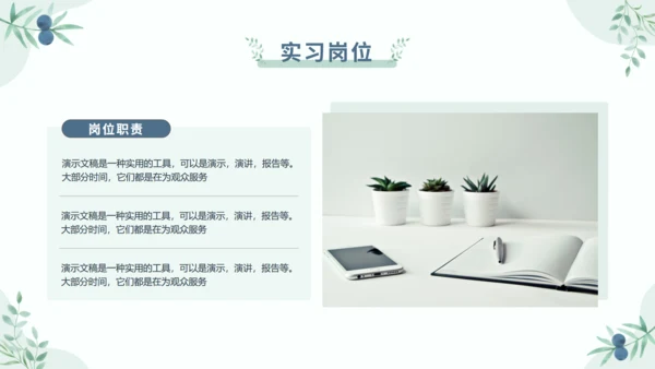 莫兰迪小清新大学生社会实践实习报告