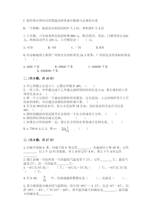 济南市外国语学校小升初数学试卷带答案ab卷.docx