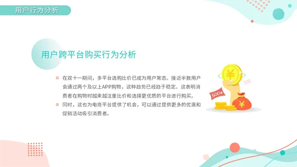 绿色小清新莫兰迪风双十一复盘数据精准复盘总结优化营销PPT模板